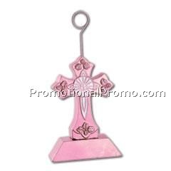 Pink Cross Balloon Weight