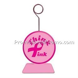 Pink Ribbon Photo/Balloon Holder