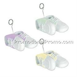 Baby Shoes Photo/ Balloon Holder (Pastels)