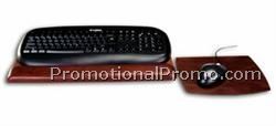Mocha Classic Leather Mouse Pad & Keyboard Pad Kit