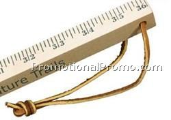 Lacquer Finish Walking Stick Yardstick w/ Leather Strap