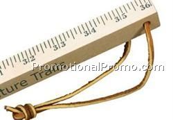 Natural Finish Walking Stick Yardstick w/ Leather Strap