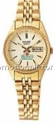 Women's Pulsar Watch w/ Gold Sunray Dial