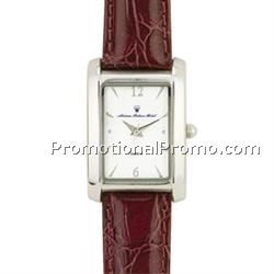 Watch Creations Ladies' Brown Leather Watch with Rectangle Dial