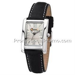 Watch Creations Ladies' Rectangle Dial Metal & Leather Watch