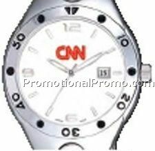 Pedre Women's White Dial Monaco Metal Watch w/ Stainless Steel Bracelet