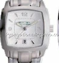 Pedre Women's White Dial Triumph B Metal Watch w/ Stainless Steel Bracelet