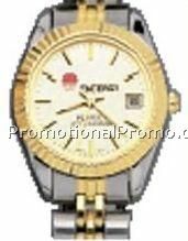 Pedre Women's Gold Dial Astor Watch w/ Stainless Steel Bracelet