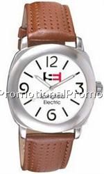 Pedre Torino Watch w/ White Dial and Brown Strap
