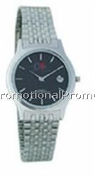 Cititec Ladies Analog Quartz Watch (Silver w/ Black Face)