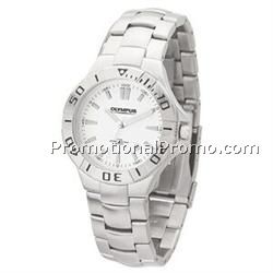 Watch Creations Men's Matte Silver Bracelet Watch w/ White Dial