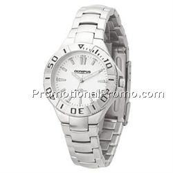 Watch Creations Ladies' Matte Silver Bracelet Watch w/ White Dial