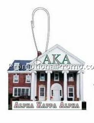 Alpha Kappa Alpha Sorority House Zipper Pull