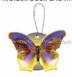 Purple & Yellow Butterfly Zipper Pull