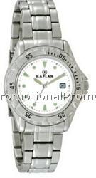 Royale Men's Steel Bracelet Watch w/ White Dial