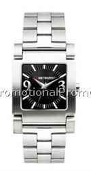 Benson Square Face Men's Watch w/ Adjustable Stainless Steel Bracelet