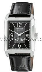 Citizen Men's Stainless Steel Watch w/ Crocodile Leather Strap