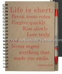 Recycled Journal & Recycled Ballpoint Pen Combo