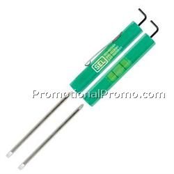 Level Rite Reversible Blade Screwdriver w/ Built-In Level