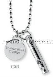Key Tag Emergency Whistle W/Stock Acrylic Message Tag
