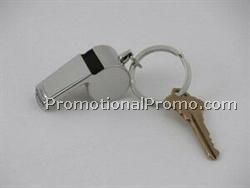 Stainless Steel Coach Whistle Key Chain
