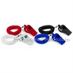 Whistle with Coil Wristband
