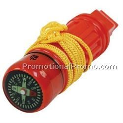 5 Function Survival Tool Whistle W/ Lanyard
