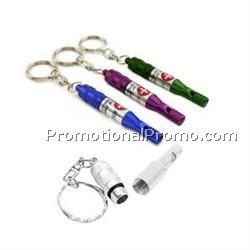 Aluminum whistle keychain