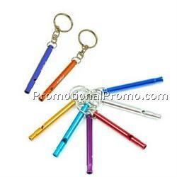 Aluminum whistle keychain