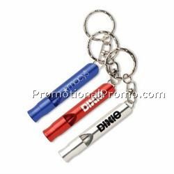 Aluminum whistle keychain