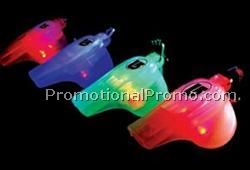 Imprintable Flashing Whistles w/ Lanyard