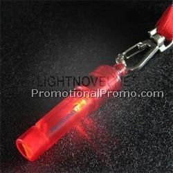 Red Light Up Whistle w/ Lanyard