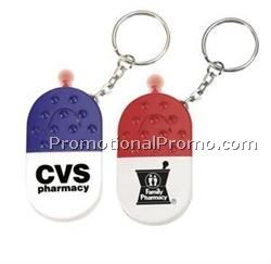 Pill Capsule Whistle Keychain