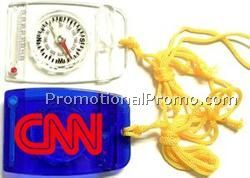 Three-in-One Survival Whistle with Compass and Thermometer