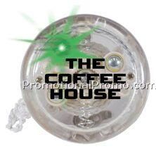 Clear Light Up Yo Yo w/ Green LED