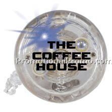 Clear Light Up Yo Yo w/ Blue LED