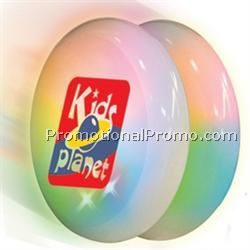 White Light Up Yo-Yo w/ Rainbow RGB LED