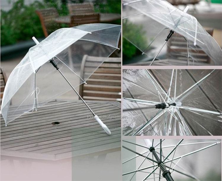 Promotional Clear folding Umbrella,Long handle transparent umbrella,Advertising umbrella Photo 2