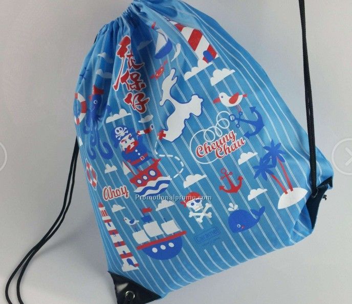 Dacron cloth drawstring backpack Photo 3