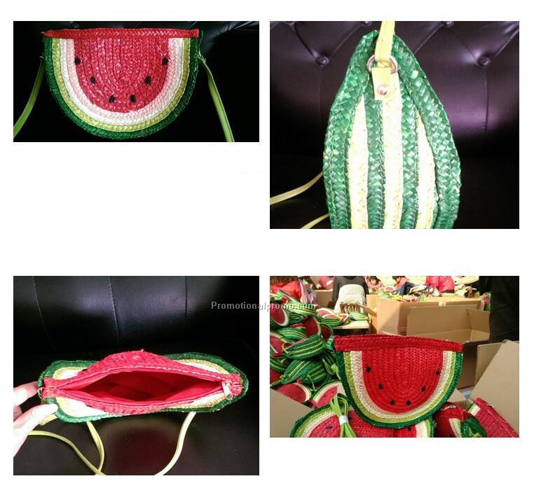Wholesale straw braid watermelon bag Photo 2