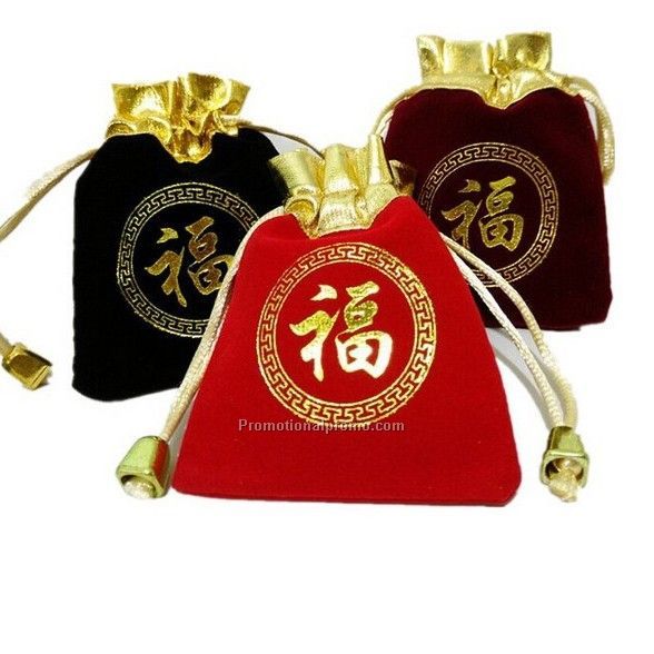 Customized jewelry flannelette bag Photo 3