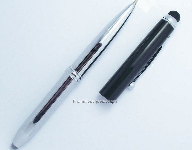 3-in-1 Stylus pen with capacitance tip, led torch and ballpoint pen Photo 2