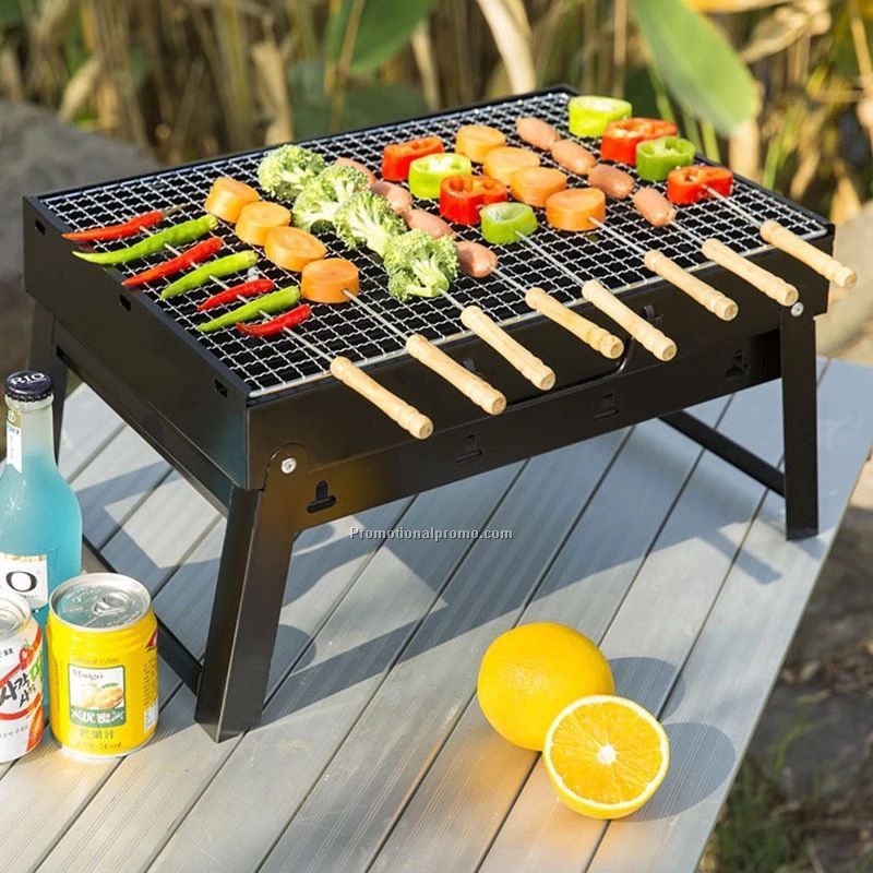 Portable Outdoor Picnic Charcoal Barbecue Grill Set Photo 2