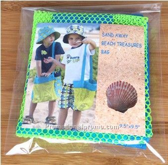 Small size sand away waterproof mesh beach bag for children Photo 3