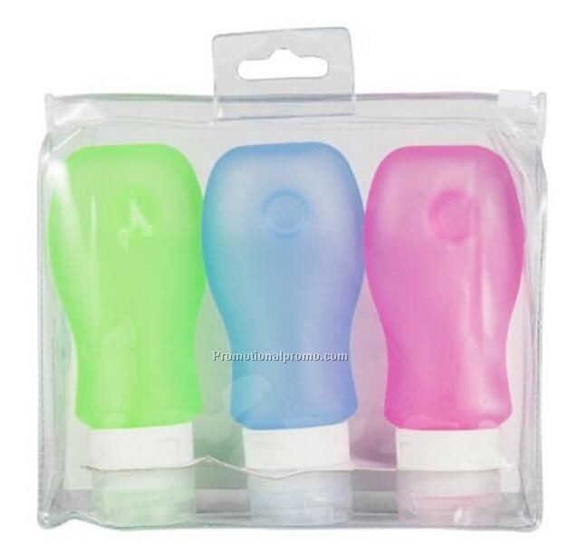 Travel silicone bottle with back suction cup Photo 3