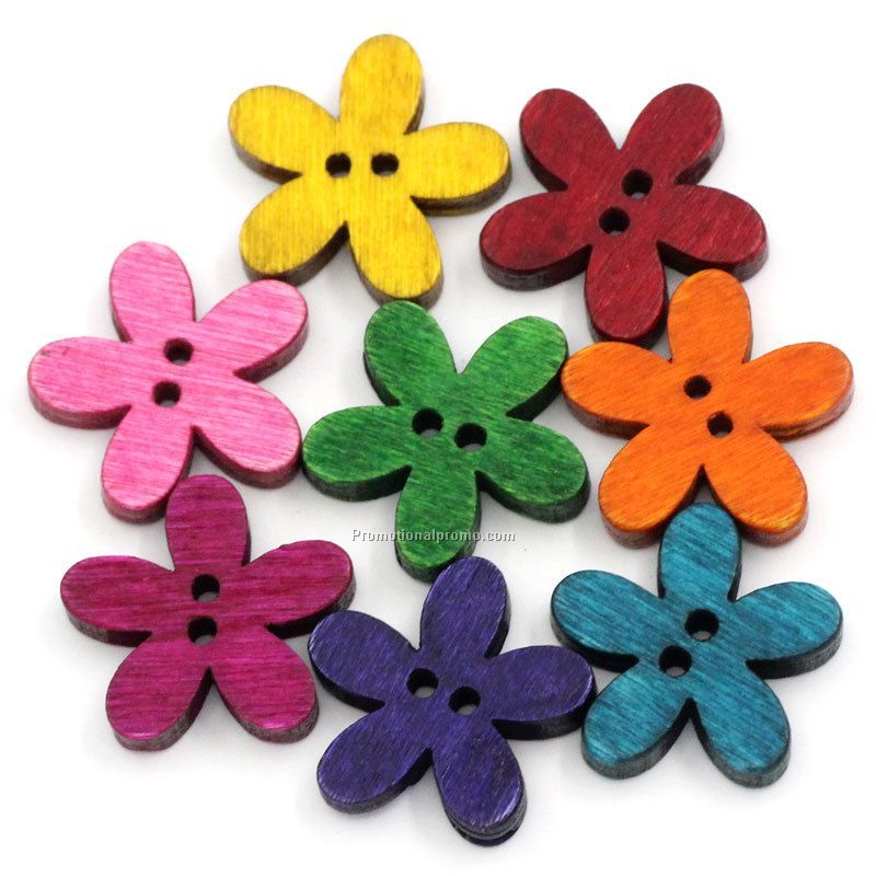 Wholesale Wood Buttons Decorative Buttons For Children Photo 3