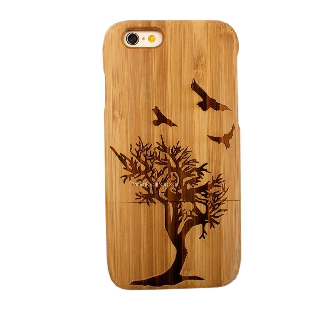 Engraved Logo Wood Case For iPhone 6 6 plus Photo 2