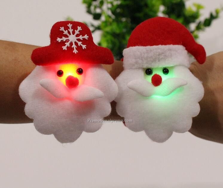 LED Christmas gifts of bracelets with Santa Claus, snowman and reindeer Photo 2