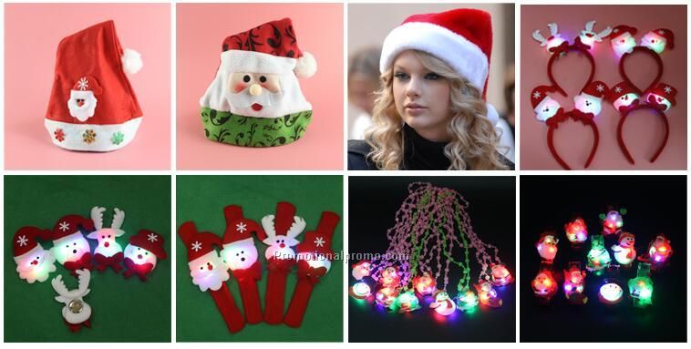 LED Christmas gifts of bracelets with Santa Claus, snowman and reindeer Photo 3