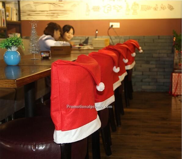 Customized Christmas Hat Chair Cover Photo 2